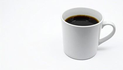 Obraz premium coffee cup isolated on a white background, coffee cup-mug with hot black coffee, isolated