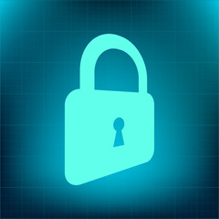 Vector icon on a blue background with a gradient