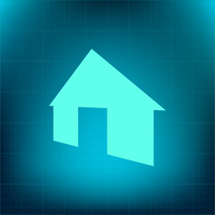 Vector icon on a blue background with a gradient