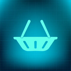 Vector icon on a blue background with a gradient