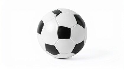Fototapeta premium Soccer ball, Football, isolated on white background, full depth of field