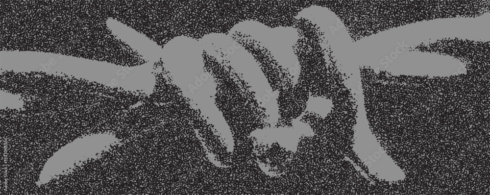 Fototapete intricate swirling lines create a dynamic composition showcasing abstract art in monochromatic tones