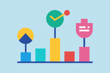 Data Visualization Chart Demonstrating Growth and Performance Metrics