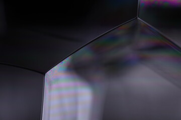 Gray matte liquid, dark minimalistic background, melted aluminium surface, liquid glass effects,...