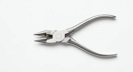 Obraz premium Surgical pliers high angle view
