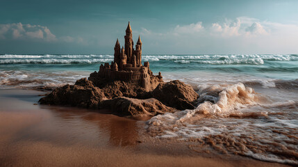 beach sand castle