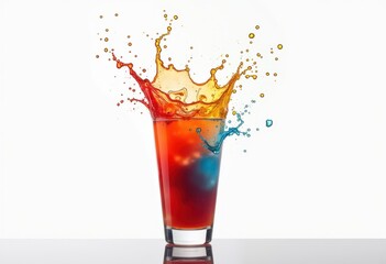 vivid color splash levitating beverage dynamic drink creativity fluid motion bright palette art, levitation, liquid, swirl, cocktail, abstract, stream, neon