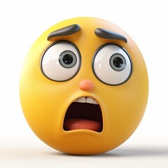 Fototapeta premium 3d shock face