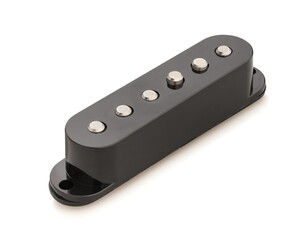 black single coil pickup path isolated on white