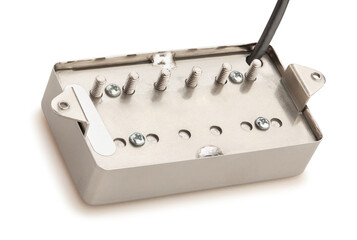 humbucker pickup back path isolated on white