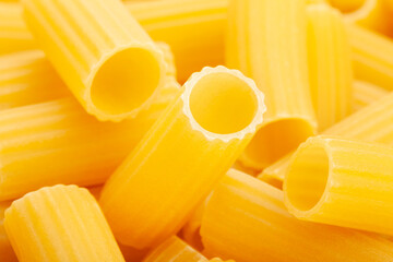 pasta rigatoni macro closeup detail