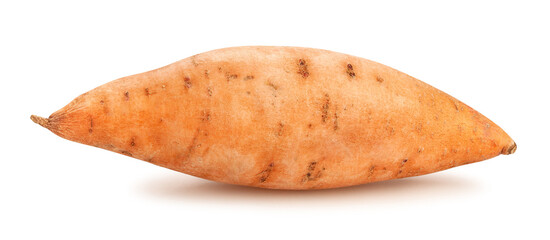 sweet potato path isolated on white