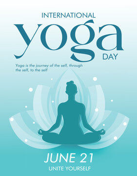 illustration of woman for 21 june-international yoga day web banner EPS10 vector.