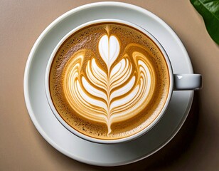 vegan capuccino, AI generated