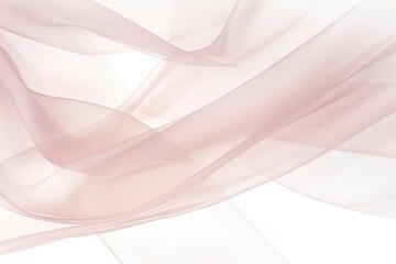 Abstract Flowing Silk Ribbons: Blush Pink and Ivory Organic Folds on Clean White Background, Subtle Depth Shadows for Versatile Texture
