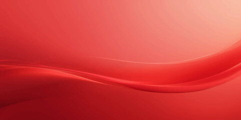 Abstract Soft Red Wave Background Design – Smooth Fluid Gradient Vector Art.	
