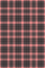 Rustic background seamless fabric, rough textile vector texture. Layer plaid pattern check tartan in red and pastel colors.
