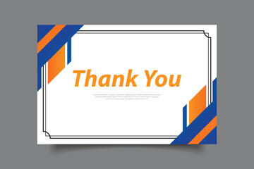 thank you greeting card template design