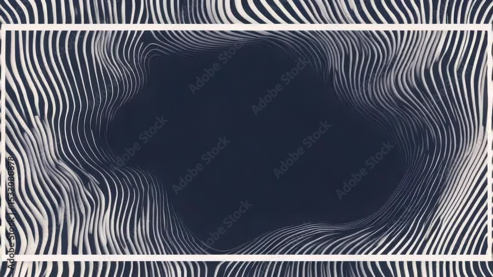 Poster a simple black square on a neutral background