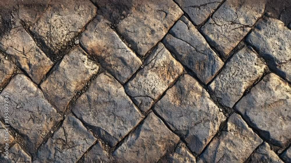Poster close-up shot of a stone surface with visible cracks and fissures