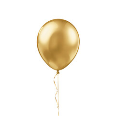 yellow balloon isolated on transparent background