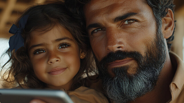 Smiling African American Parents Hug Daughter in School Uniform Near Gate