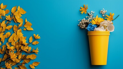 Digital trash sorting app interface helping users identify recyclables and compostable materials