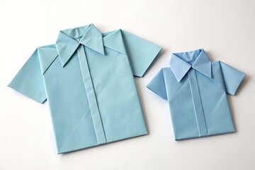 Origami shirt paper craft father s day gift idea