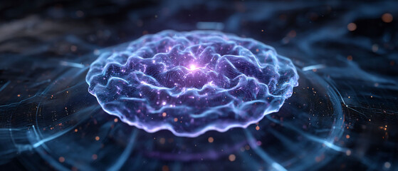 Digital consciousness ripples through virtual space