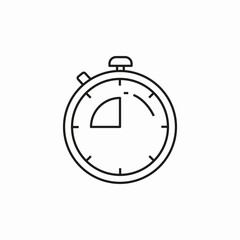 15 seconds icon sign vector