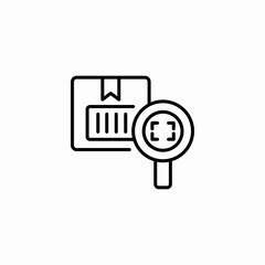 barcode scanner icon sign vector