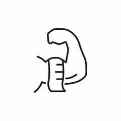 body measures icon sign vector