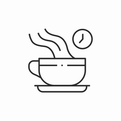 coffee break icon sign vector
