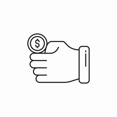 flip coin icon sign vector