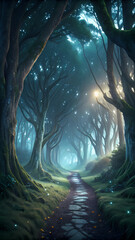light in the forest