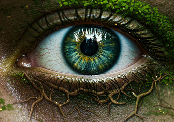 Nature's Gaze, A Symbol of Earth's Eye and Connection