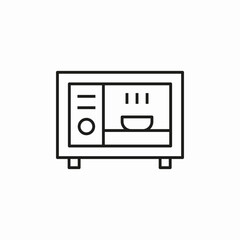 microvawed food icon sign vector
