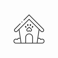 pet house icon sign vector