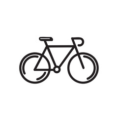 Fototapeta premium Simple bicycle design for modern branding and creative projects vector illustration
