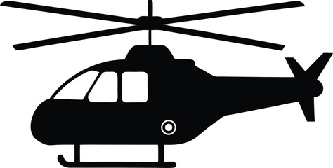 helicopter on white background