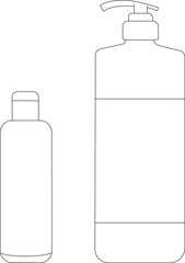 illustration of bathroom equipment, this illustration is soap, which is ready to be colored by children who are learning to color