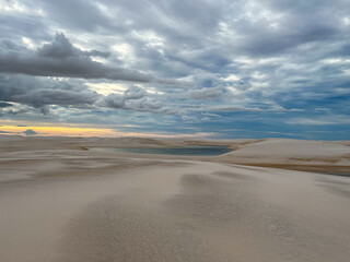 Brazil, Barreirinhas - 2023, May:  sand dunes on  in Lençóis Maranhenses 