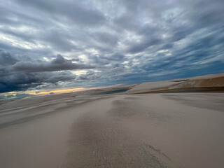 Brazil, Barreirinhas - 2023, May:  sand dunes on  in Lençóis Maranhenses 