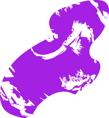 Flowing, irregular curved shape with a smooth, textured fill.