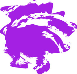 Roughly drawn, curved shape with wave-like elements and a smooth, textured fill.