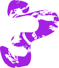 Roughly drawn, freeform shape with a smooth, textured fill.