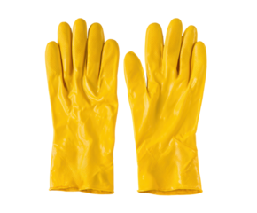 Essential yellow gloves for household cleaning tasks