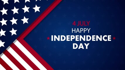 Usa independence day banner, art video illustration. - Powered by Adobe