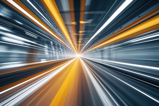 Ultra-Fast Technology Concept with Motion Blur Showcasing a Paradigm Shift In Digital Innovation