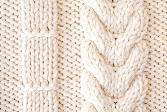 White Cable Stitch Knitting Patterns 